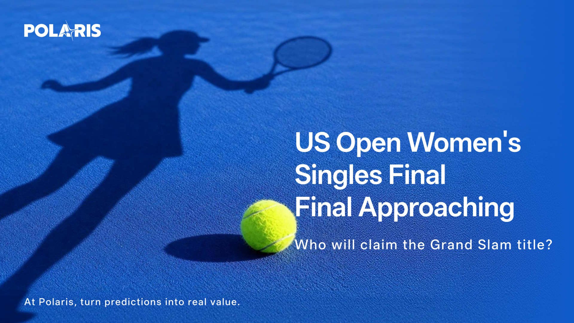 Polaris US Open women's singles campaign poster